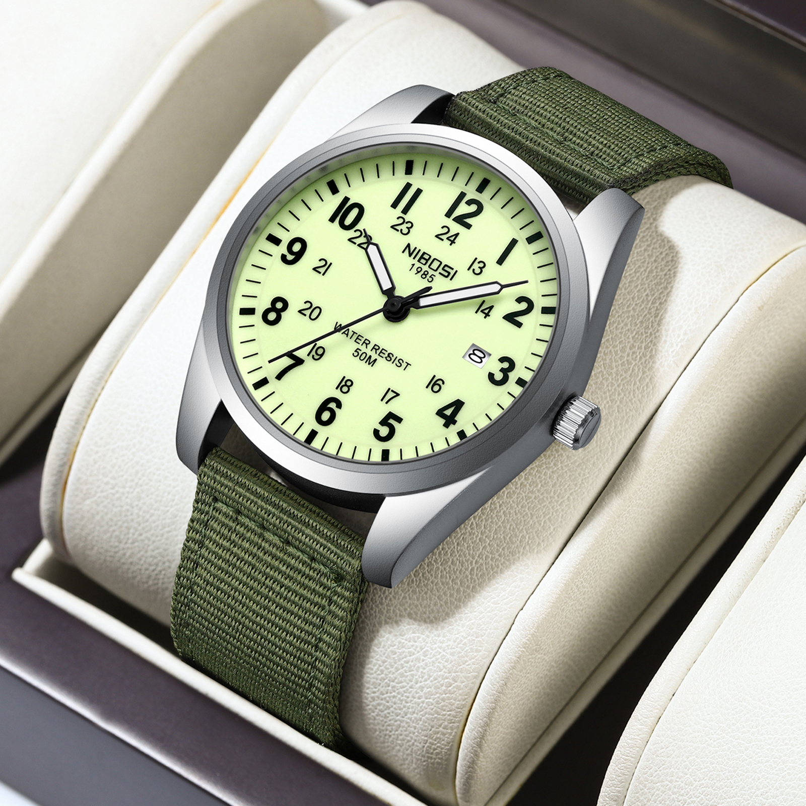 NIBOSI Mens Watches Analog Mil - Tropic Strap Vintage 리뷰 및 가격