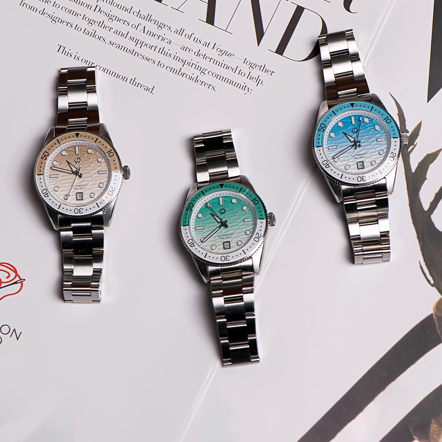 40mm Diver Watch Texture Men's - Rubber Strap Diver 리뷰 및 가격
