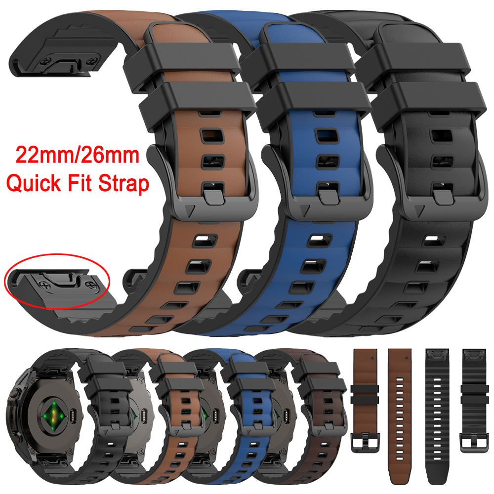 Quick Fit 22mm 26mm Leather+Si - Leather Strap Quick Release 리뷰 및 가격