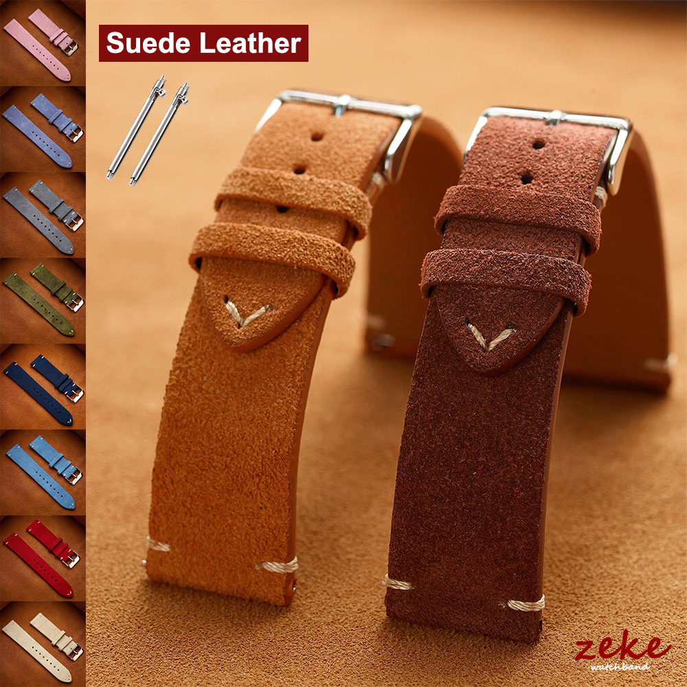 Brown Genuine Leather Watch Ba - Suede Strap Watch 리뷰 및 가격