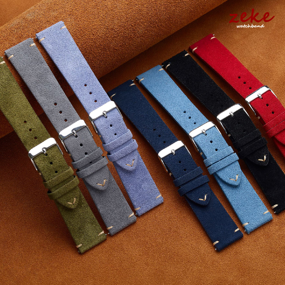 Brown Genuine Leather Watch Ba - Suede Strap Watch 리뷰 및 가격
