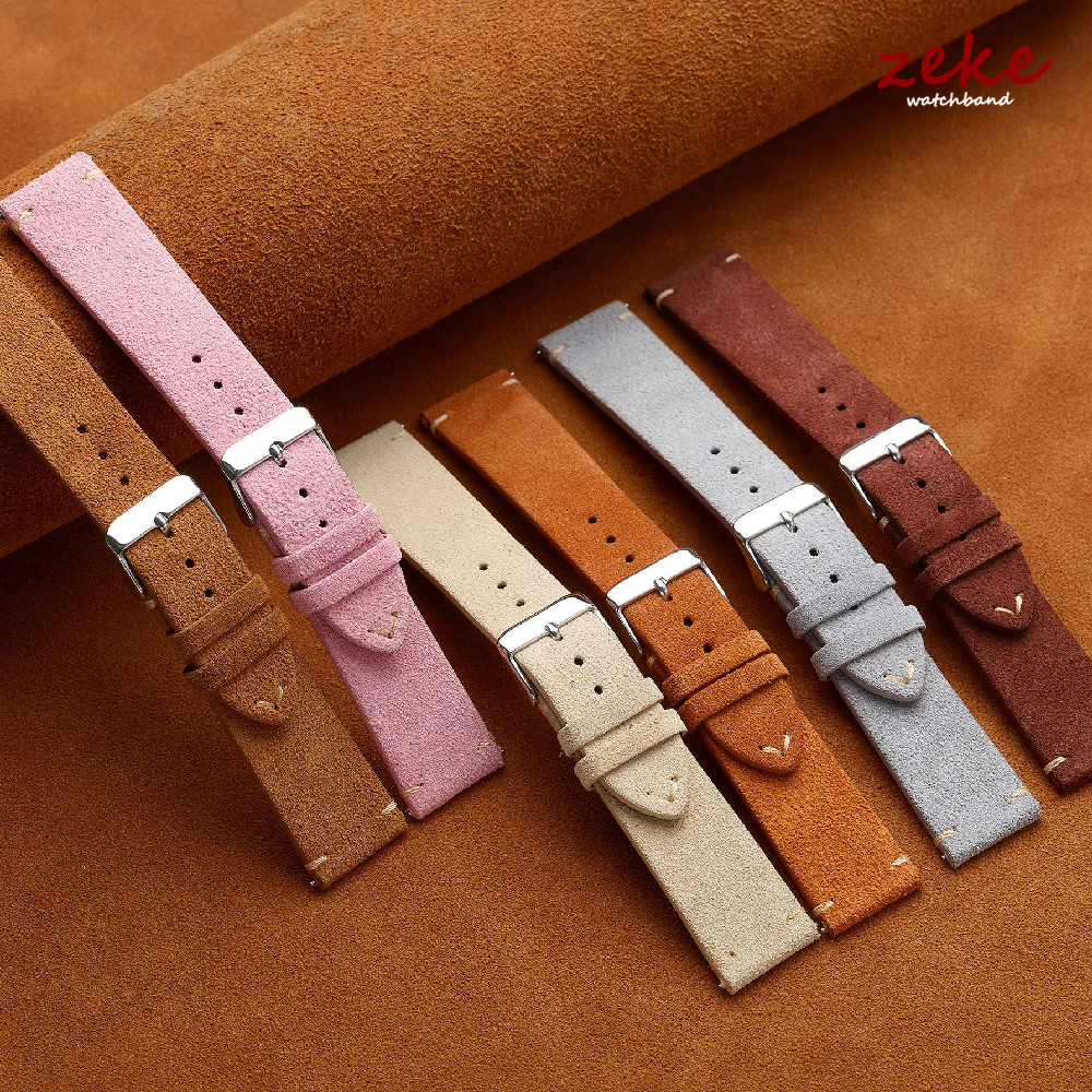Brown Genuine Leather Watch Ba - Suede Strap Watch 리뷰 및 가격
