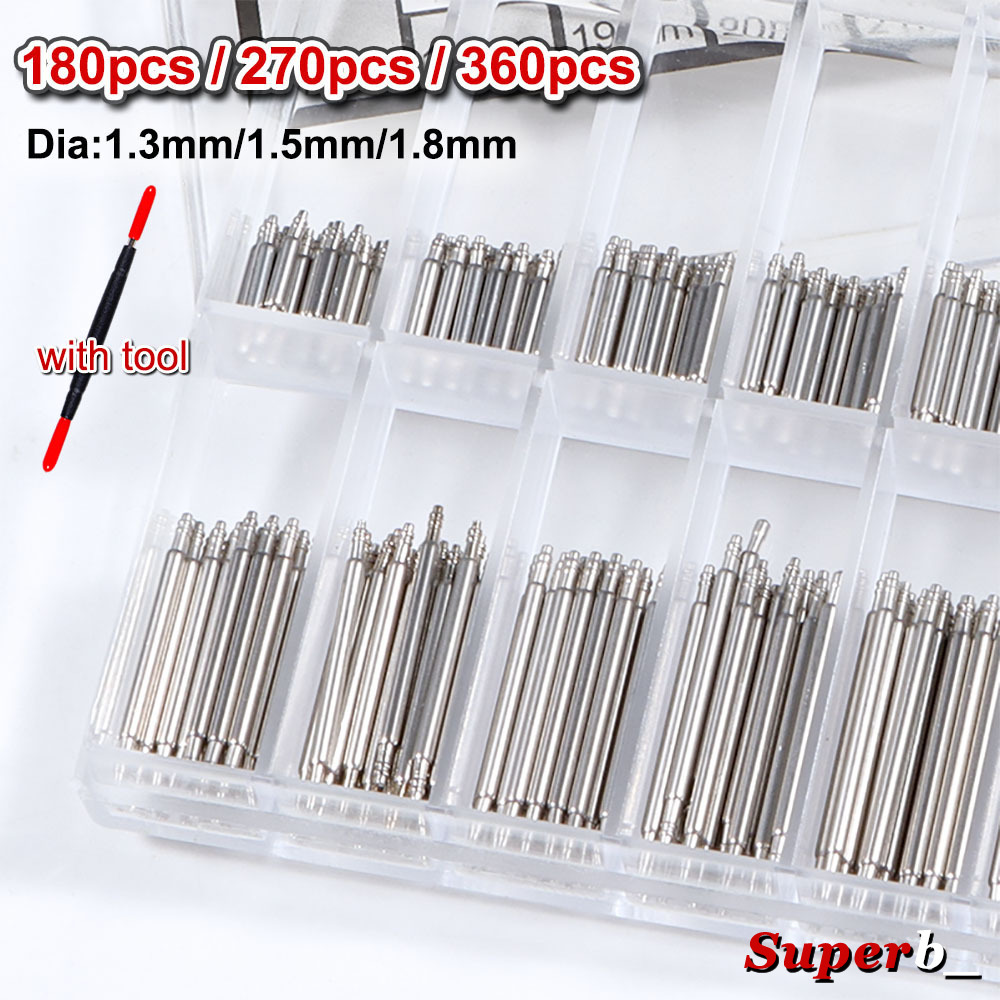 360pcs Dia 1.3mm/1.5mm/1.8mm S - Spring Bar Tool Set 리뷰 및 가격