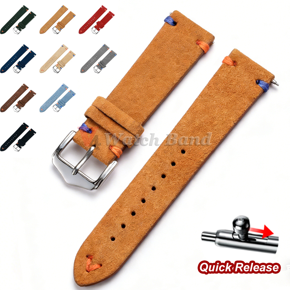 18mm 20mm 22mm Vintage Suede L - Suede Strap Watch 리뷰 및 가격