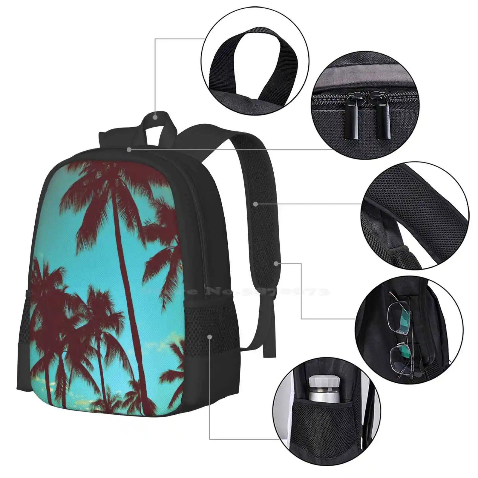 Vintage Tropical Palms Pattern - Tropic Strap Vintage 리뷰 및 가격