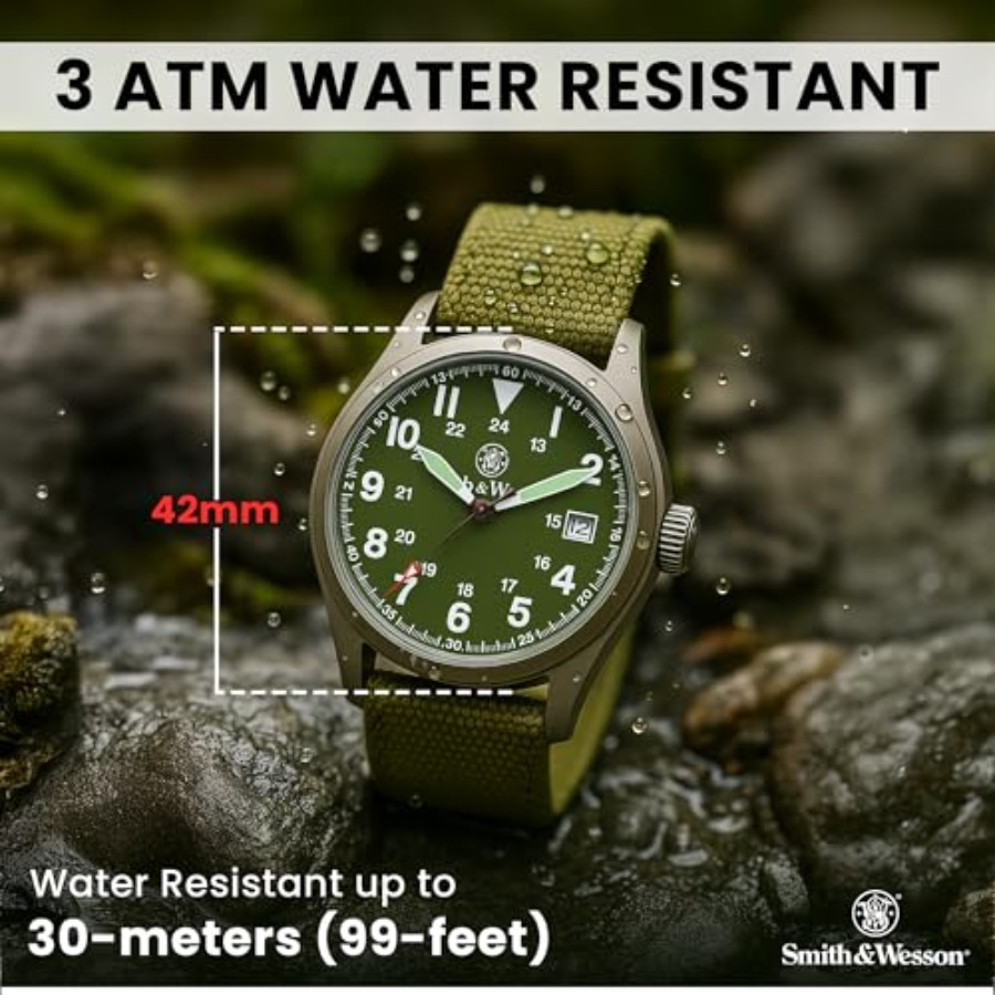 Men's Military Watch, 3 Interc - Canvas Strap Watch 리뷰 및 가격