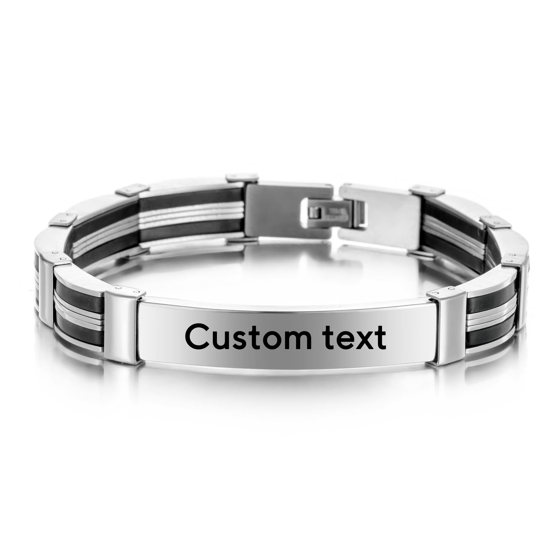Punk Custom TEXT Name Men Stai - Silicone Band Women 리뷰 및 가격