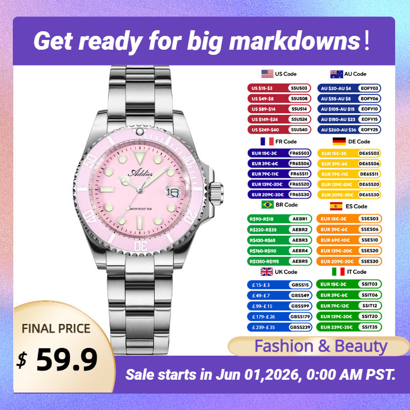 Addies New Women Watches Luxur - Butterfly Clasp Deployant 리뷰 및 가격
