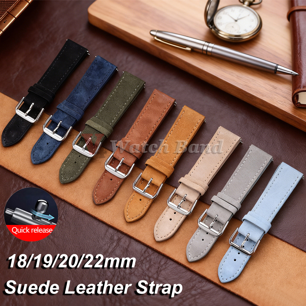 18/19/20/22mm Watch Band Genui - Suede Strap Watch 리뷰 및 가격