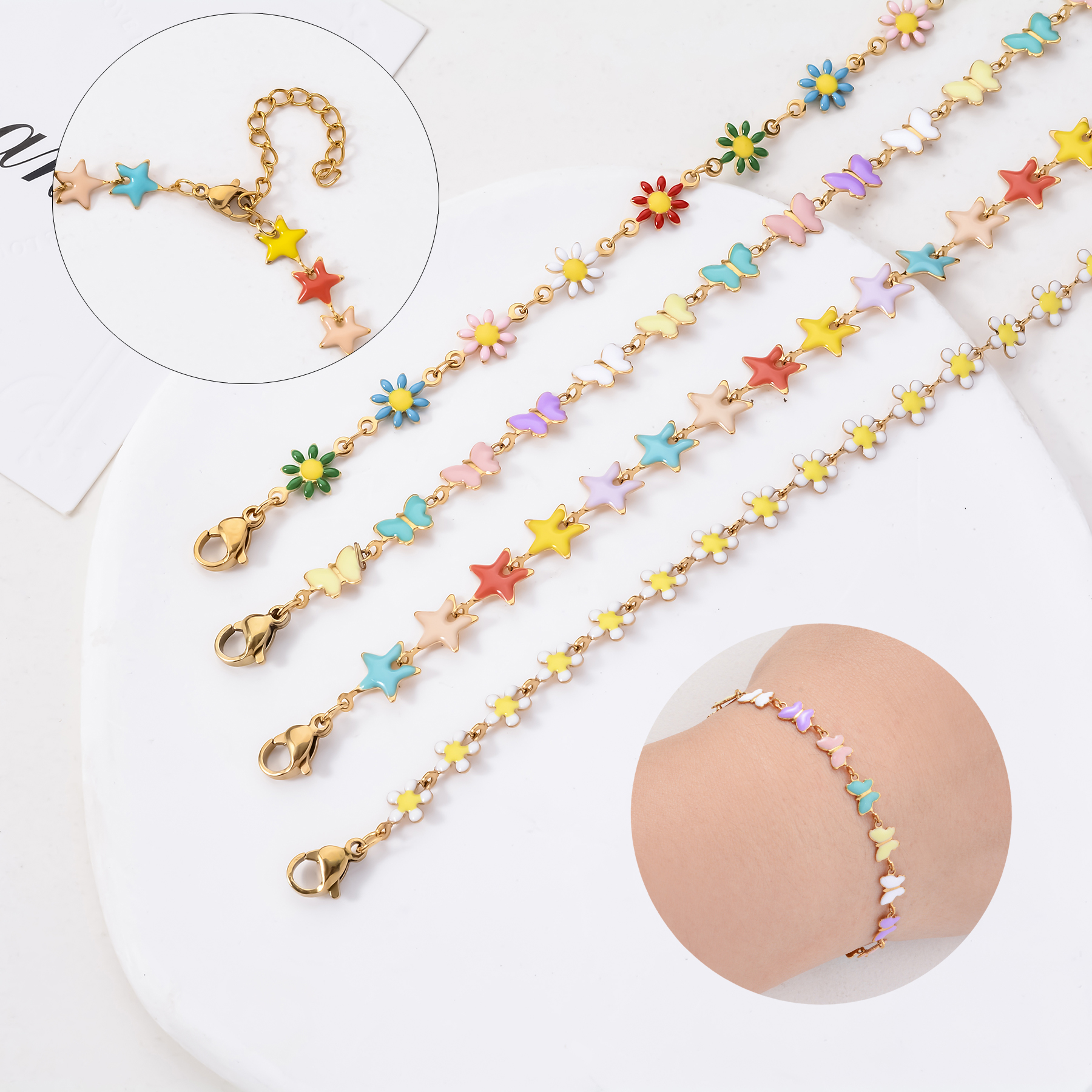 1Pcs Stainless Steel For Women - Butterfly Clasp Deployant 리뷰 및 가격