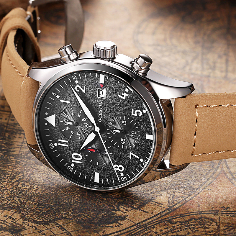 OCHSTIN Original Men Chronogra - Leather Watch Band Men 리뷰 및 가격