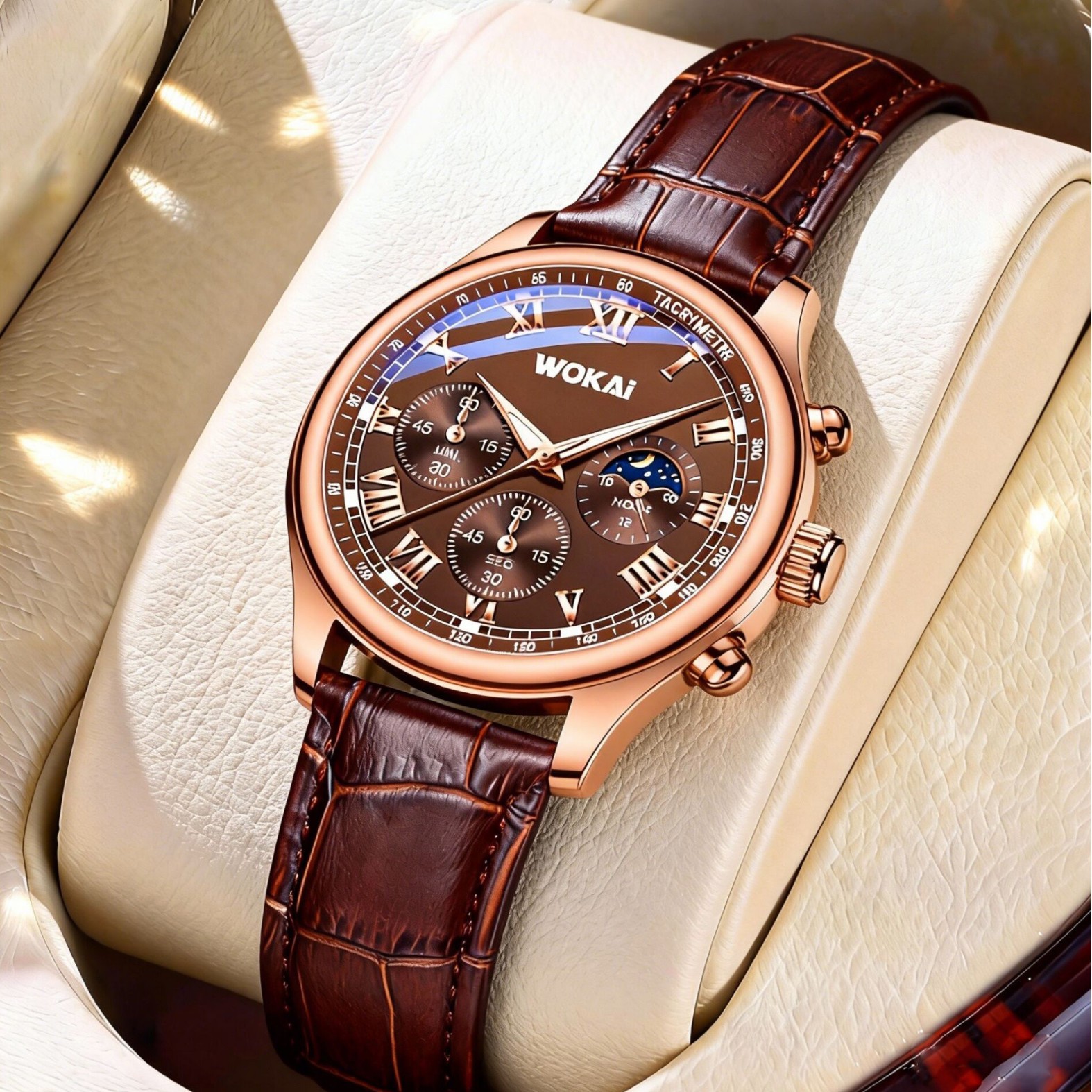 Luxury Men Business Watches Fa - Leather Watch Band Men 리뷰 및 가격