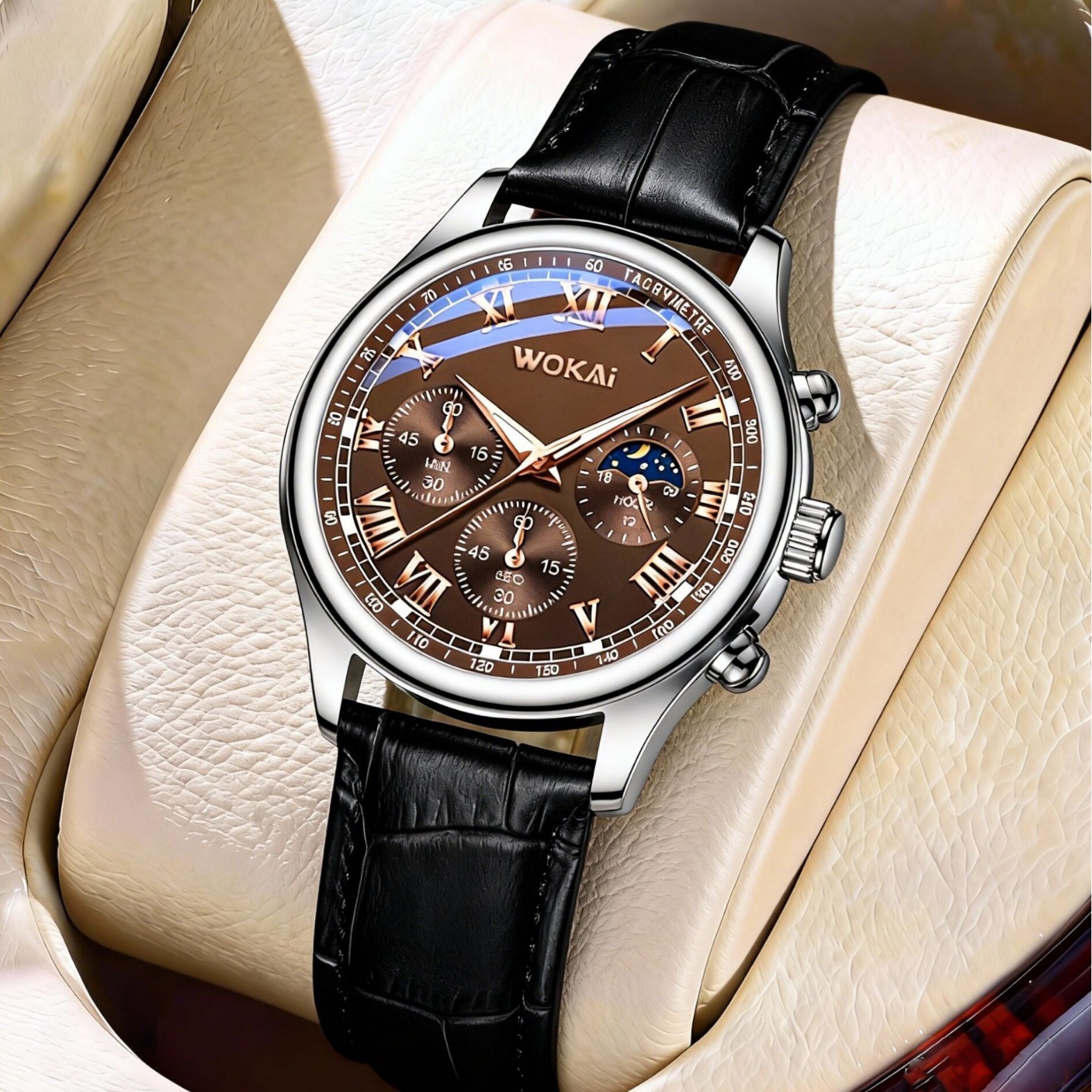 Luxury Men Business Watches Fa - Leather Watch Band Men 리뷰 및 가격