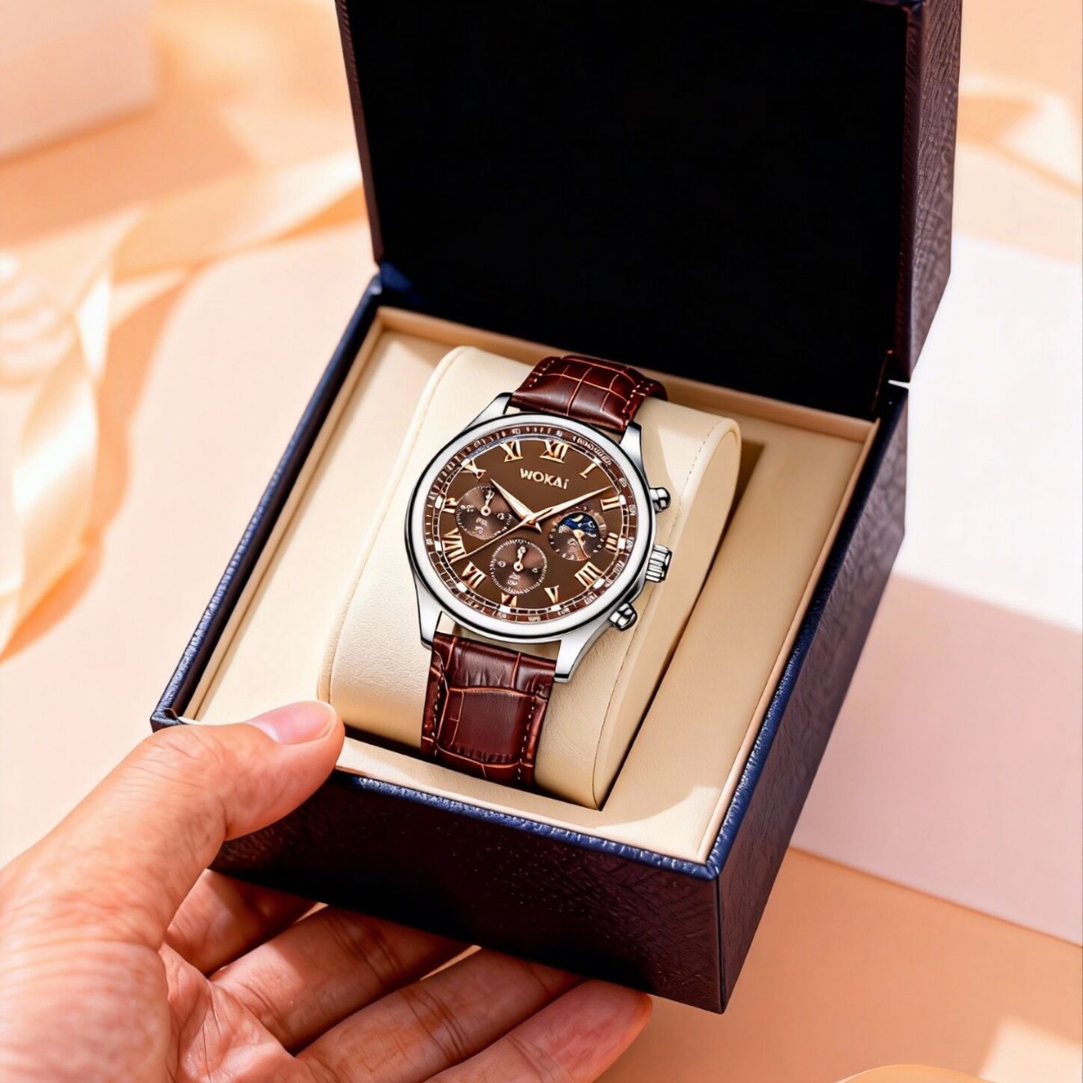 Luxury Men Business Watches Fa - Leather Watch Band Men 리뷰 및 가격