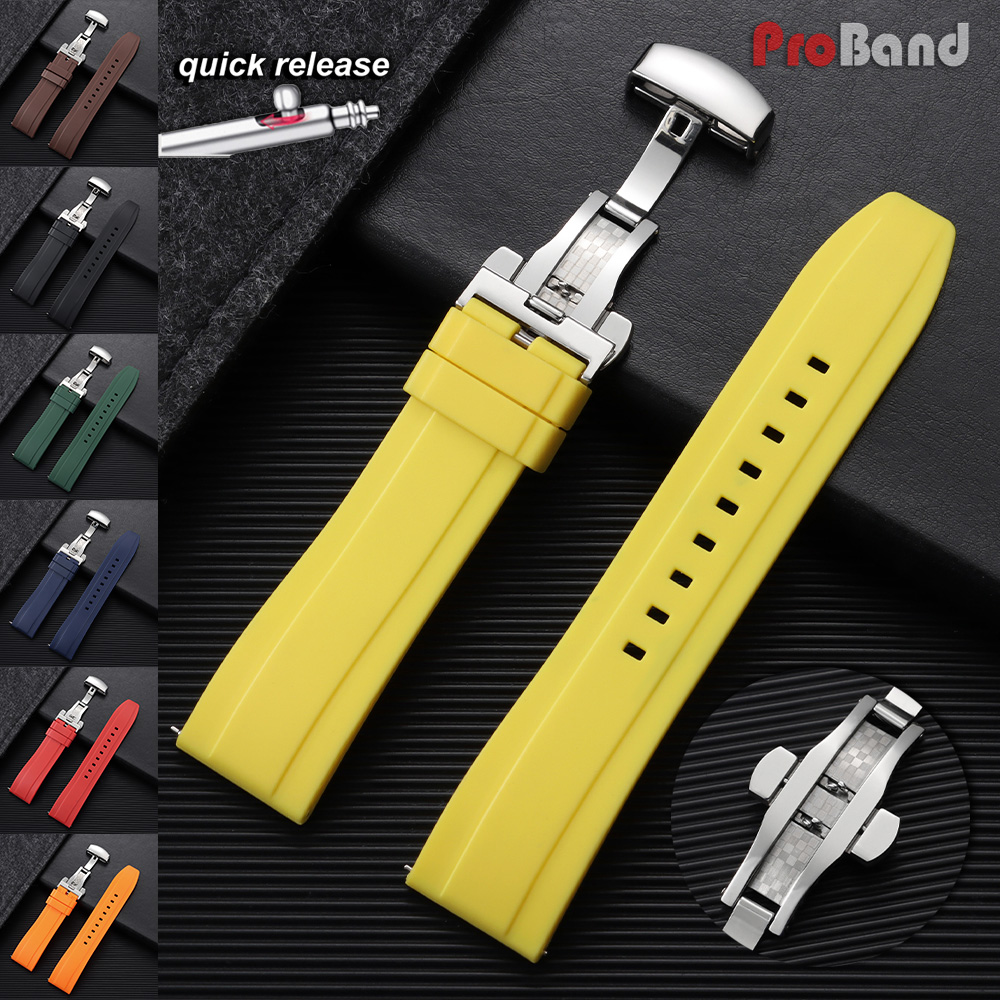 Silicone Straps 18mm 20mm 22mm - Leather Strap Quick Release 리뷰 및 가격