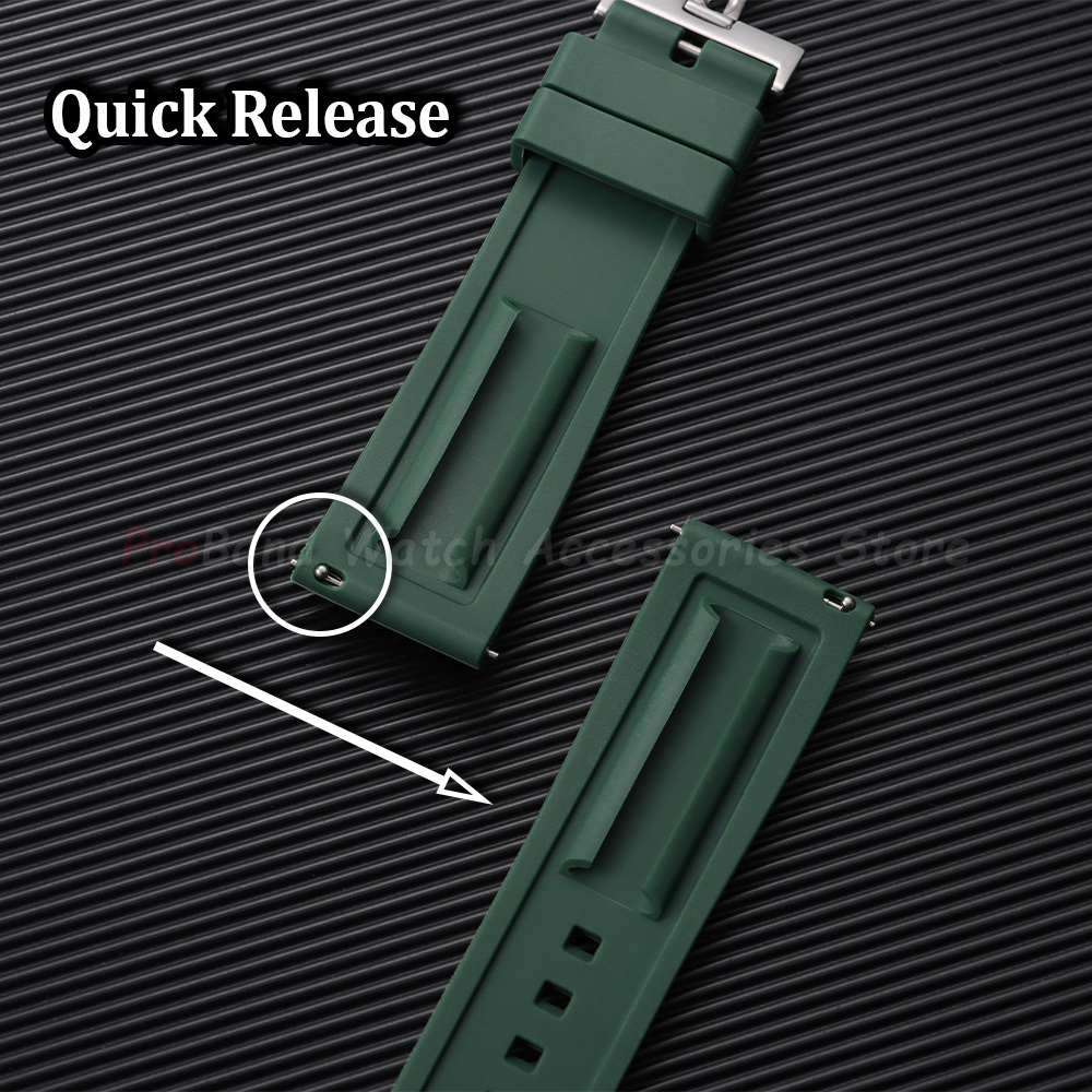 Silicone Straps 18mm 20mm 22mm - Leather Strap Quick Release 리뷰 및 가격