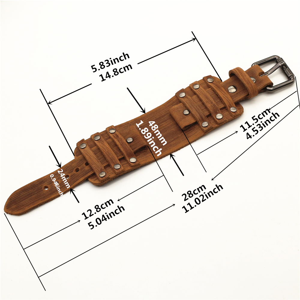 Punk Leather Watch Strap for M - Tropic Strap Vintage 리뷰 및 가격