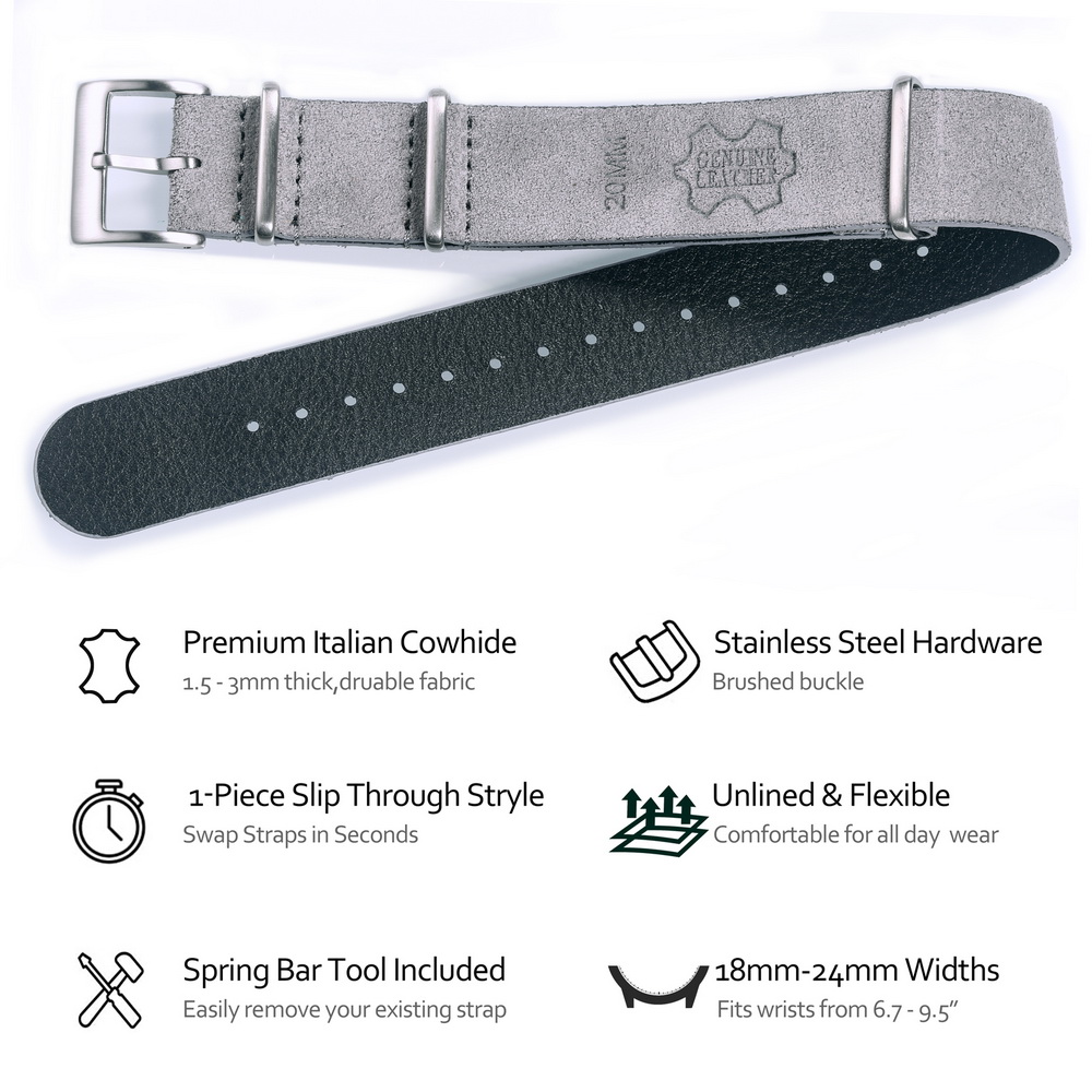 HEMSUT Genuine Leather Watch B - Suede Strap Watch 리뷰 및 가격