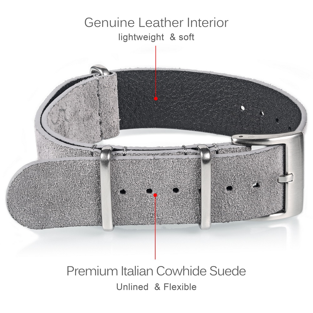 HEMSUT Genuine Leather Watch B - Suede Strap Watch 리뷰 및 가격