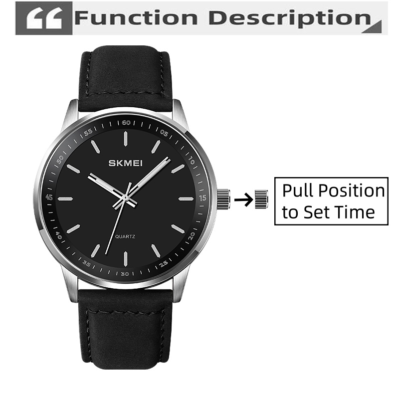 Skmei Original Brand Quartz Wa - Leather Watch Band Men 리뷰 및 가격