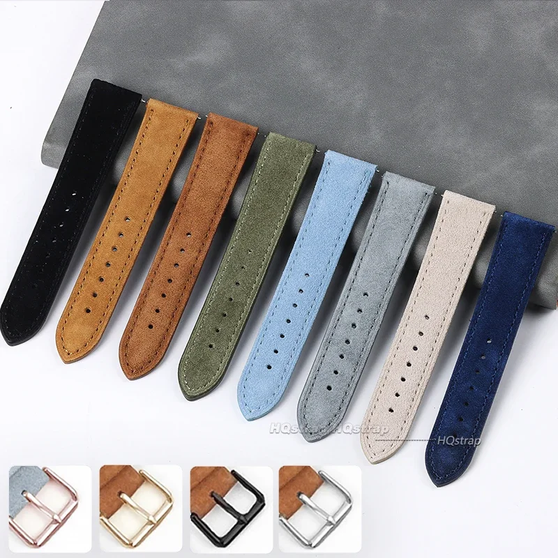 Suede Genuine Leather Watchban - Suede Strap Watch 리뷰 및 가격