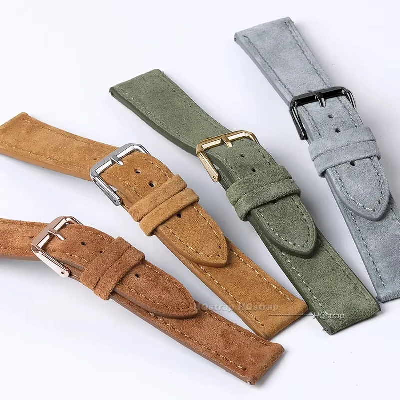 Suede Genuine Leather Watchban - Suede Strap Watch 리뷰 및 가격
