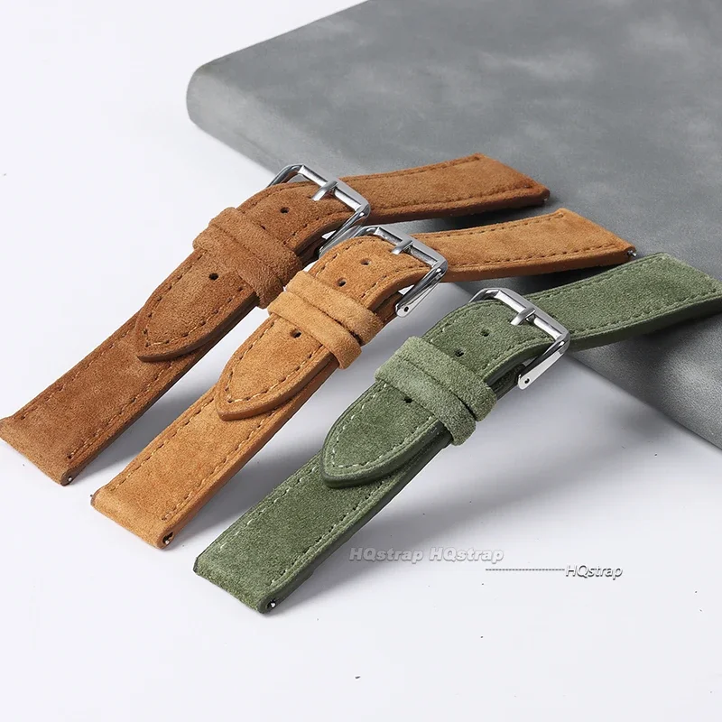 Suede Genuine Leather Watchban - Suede Strap Watch 리뷰 및 가격