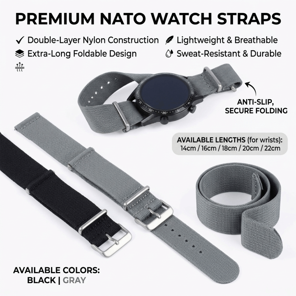 14/16/18/20/22mm NATO Watch Ba - Nato Strap Nylon 리뷰 및 가격