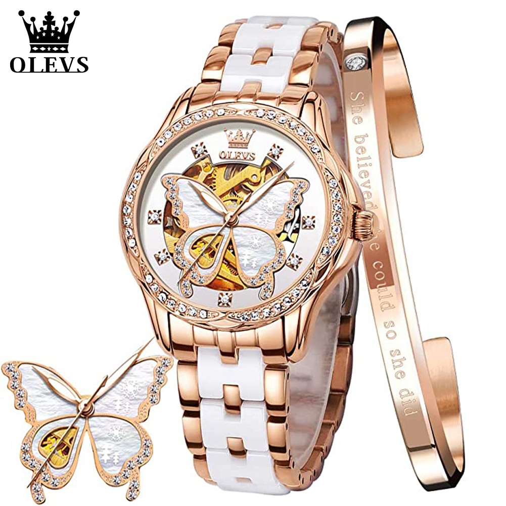 OLEVS Women's Automatic Watche - Butterfly Clasp Deployant 리뷰 및 가격