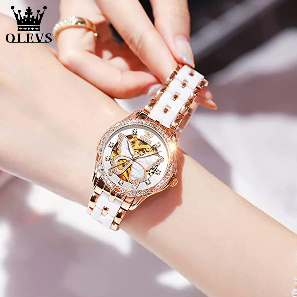 OLEVS Women's Automatic Watche - Butterfly Clasp Deployant 리뷰 및 가격